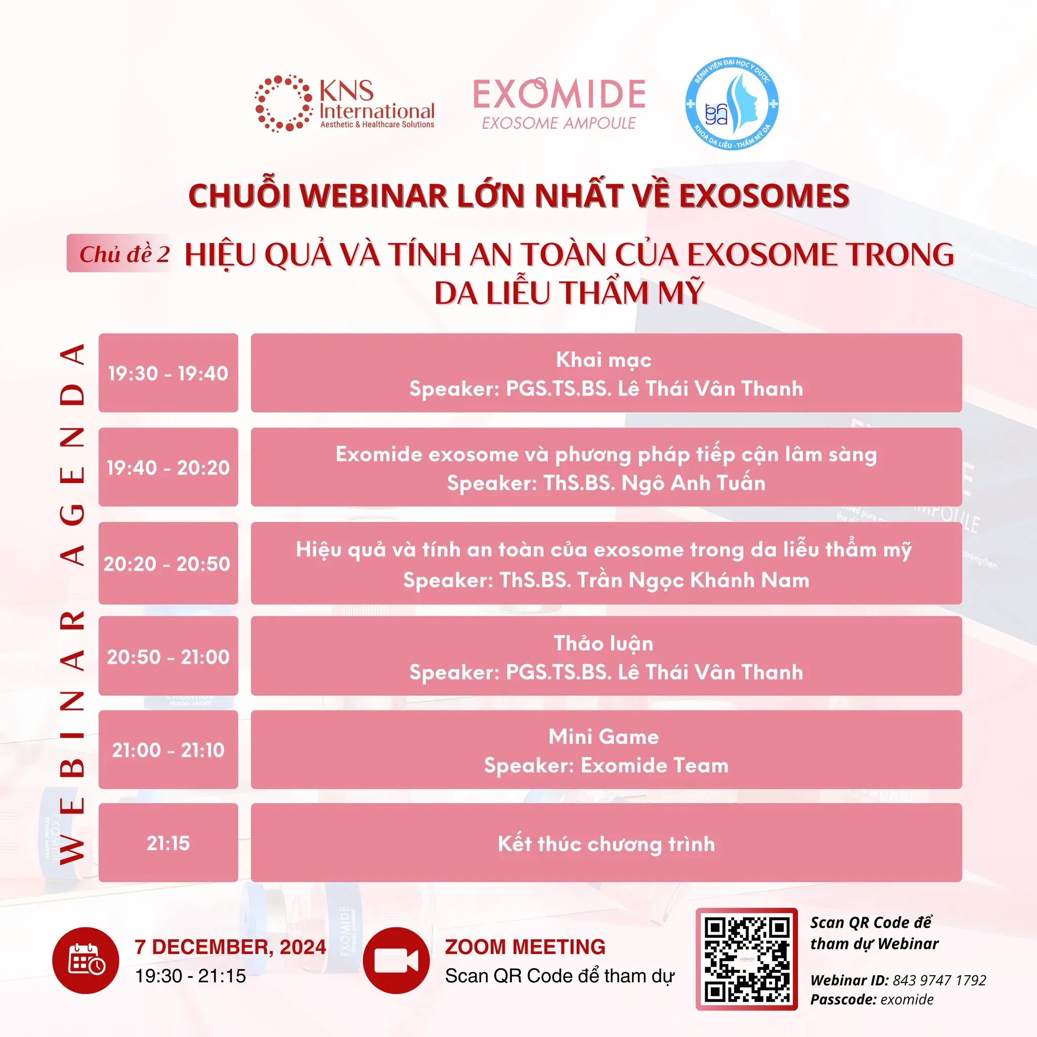 Exomide Vietnam Hosts Major Webinar on Exosomes in Cosmetic Dermatology: Effectiveness & Safety